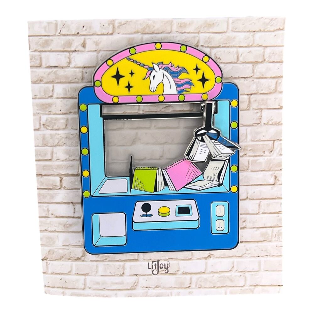 LitJoy Lunacorn Book Claw Machine Pin- Enamel Pin 2025